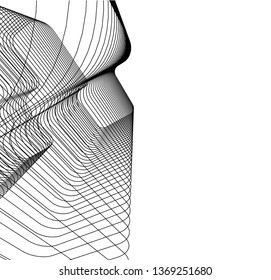  architectural drawing 3d illustration