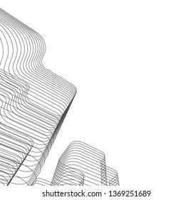  architectural drawing 3d illustration