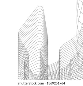  architectural drawing 3d illustration