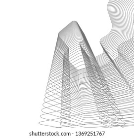  architectural drawing 3d illustration