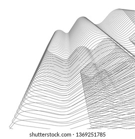  architectural drawing 3d illustration