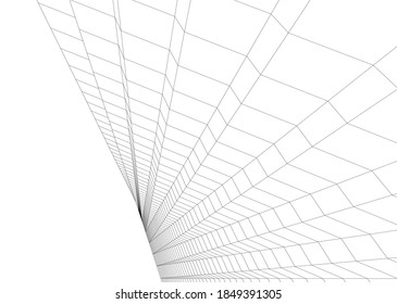 architectural drawing 3d vector illustration
