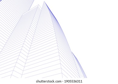 architectural drawing 3d vector illustration