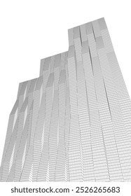 Architektonische Zeichnung 3d Vektorgrafik