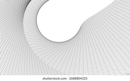 Dibujo arquitectónico. Abstractas fondo geométrico 3D