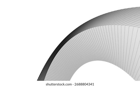 Architectural drawing. Abstract geometric 3d background