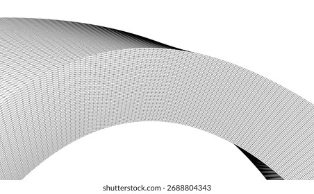 Architectural drawing. Abstract geometric 3d background
