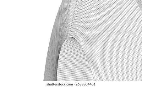 Desenho arquitetônico. Fundo geométrico 3D abstrato