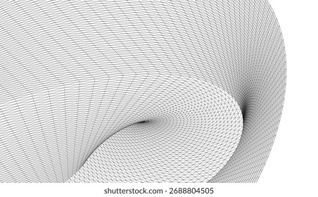 Architectural drawing. Abstract geometric 3d background