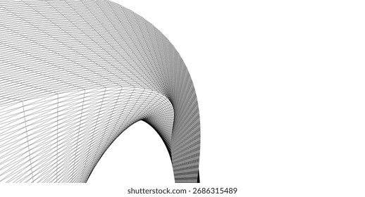 Desenho arquitetônico. Fundo geométrico abstrato