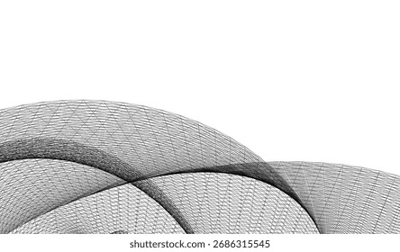 Dibujo arquitectónico. Fondo geométrico Abstractas