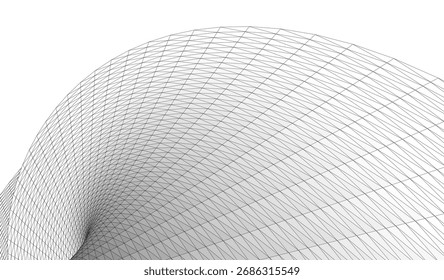 Dibujo arquitectónico. Fondo geométrico Abstractas