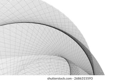 Architectural drawing. Abstract geometric background