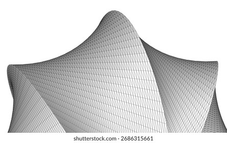 Dibujo arquitectónico. Fondo geométrico Abstractas