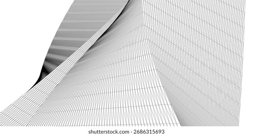 Dibujo arquitectónico. Fondo geométrico Abstractas