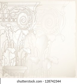 architectural drawing as background , eps10
