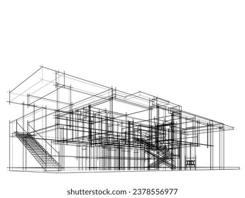 architectural drawing of a building