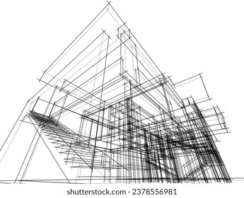 architectural drawing of a building