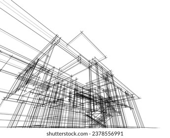 architectural drawing of a building
