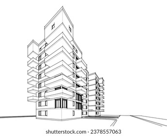 architectural drawing of a building