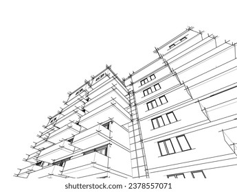 architectural drawing of a building