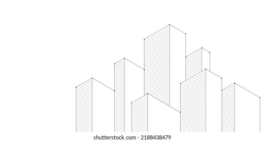 Architekturzeichnung mit Bauweise