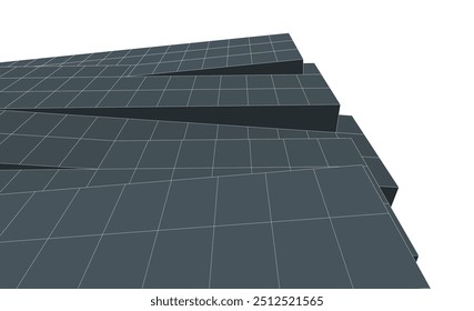 Dibujo arquitectónico fondo digital 3d renderizado