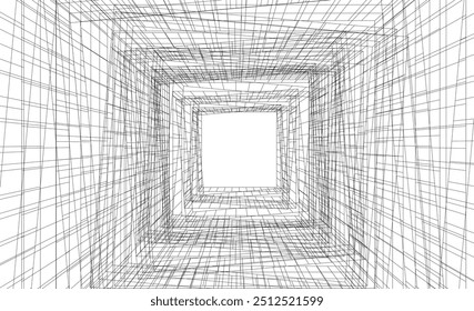 Architectural drawing digital backgroud 3d rendering
