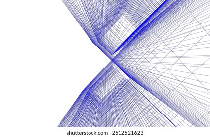 Architectural drawing digital backgroud 3d rendering