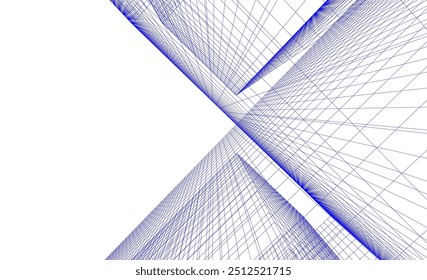 Architectural drawing digital backgroud 3d rendering