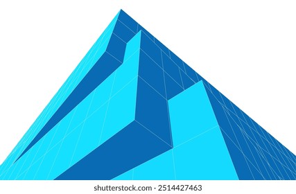 Architectural drawing digital backgroud 3d rendering