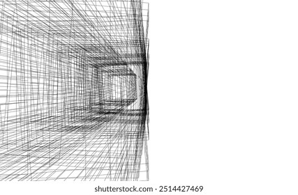 Architektonische Zeichnung digitalen Hintergrund 3D-Rendering