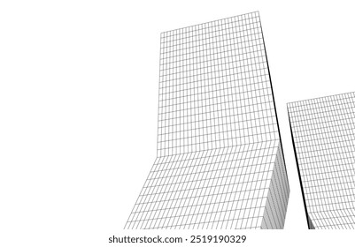Architectural drawing digital backgroud 3d rendering