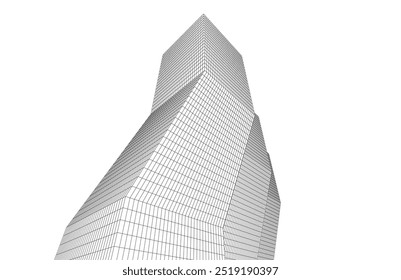 Architektonische Zeichnung digitalen Hintergrund 3D-Rendering