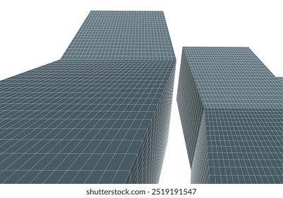 Architectural drawing digital backgroud 3d rendering