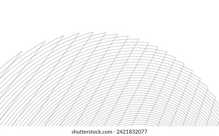 Architectural drawing. Futuristic 3d background