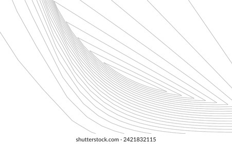 Architectural drawing. Futuristic 3d background
