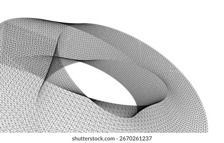 Architectural drawing. Futuristic 3d background