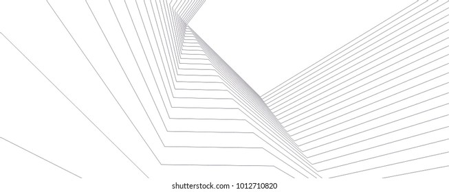 Architectural drawing. Futuristic background