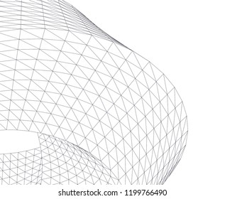 Architectural drawing. Futuristic background