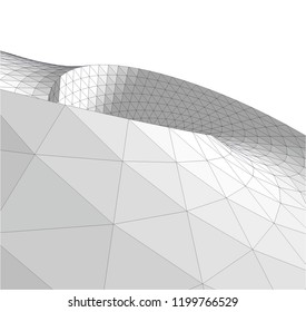 Architectural drawing. Futuristic background