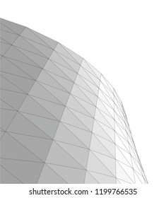 Architectural drawing. Futuristic background