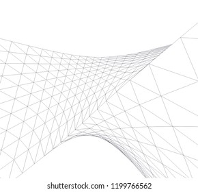 Architectural drawing. Futuristic background