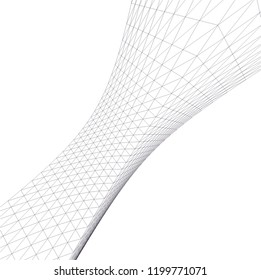 Architectural drawing. Futuristic background