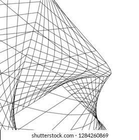 Architectural drawing. Futuristic background