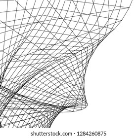 Architectural drawing. Futuristic background