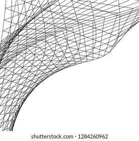 Architectural drawing. Futuristic background