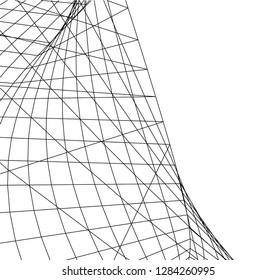 Architectural drawing. Futuristic background