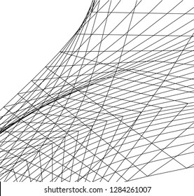 Architectural drawing. Futuristic background