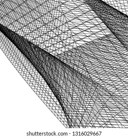 Architectural drawing. Futuristic background